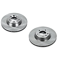 SET-P15EBR823 Front Brake Disc, Plain Surface, Vented, 5 Lugs Autospecialty By Powerstop