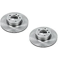 SET-P15EBR858-2 Front Brake Disc, Plain Surface, Vented, Autospecialty By Powerstop