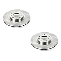 SET-P15JBR1154-2 Front Brake Disc, Plain Surface, Vented, Autospecialty By Powerstop