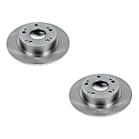 SET-P15JBR964-2 Rear Brake Disc, Plain Surface, Vented, 5 Lugs FWD Autospecialty By Powerstop