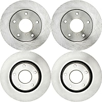 SET-RAY5036R-4 Front and Rear Brake Disc, Plain Surface, Vented, R-Line Series