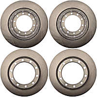 SET-RAY8539R-4 Front and Rear Brake Disc, Plain Surface, Vented, 10 Lugs, 381 mm,, R-Line Series