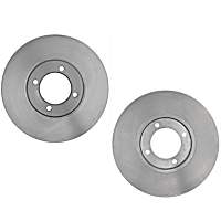 SET-RAY9254R-2 Front Brake Disc, Plain Surface, Solid, 4 Lugs 1 in. OD R-Line Series