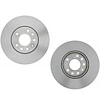 SET-RAY980330R-2 Front Brake Disc, Plain Surface, Vented, 5 Lugs, 284.99 mm,, R-Line Series