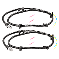 Front and Rear ABS Speed Sensor Set of 2