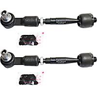 Front, Driver and Passenger Side, Inner and Outer Tie Rod Assembly