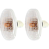 Front, Driver and Passenger Side Turn Signal Light, With bulb(s)
