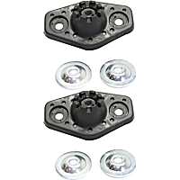 Rear, Driver and Passenger Side, Upper Shock and Strut Mounts