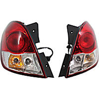 Driver and Passenger Side Halogen Tail Light, With bulb(s), OE Replacement