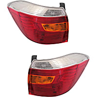 Driver and Passenger Side Tail Lights, with Bulbs, Halogen, USA Built Vehicle