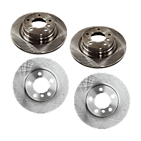 Front and Rear Brake Disc, Plain Surface, Vented, 5 Lugs,, Pro-Line Series