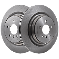 Rear Brake Discs, Plain Surface, Vented, 5 Lugs, Pro-Line Series