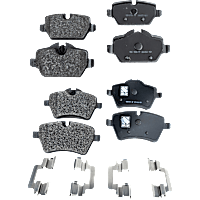 Front and Rear Brake Pad Sets, Ceramic - Front; Organic - Rear, Pro-Line Series