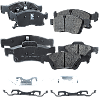 Front and Rear Brake Pad Sets, Pro-Line Series, Ceramic Pad Material