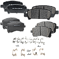 Front and Rear Brake Pad Sets, Pro-Line Series, Ceramic Pad Material