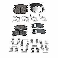 Front and Rear Brake Pad Sets, Ceramic, Pro-Line Series