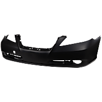 3313-87-0 Front Primed Bumper Cover, White Glove Premium Unfolded Delivery,  With Fog Light Holes, Without Parking Aid Sensor Holes
