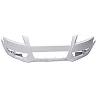 AUA5QU08-87-0 Front Primed Bumper Cover, White Glove Premium Unfolded Delivery,  Coupe/Convertible, For Models Without S-Line Package, Without Parking Aid Sensor Holes, With Headlight Washer Holes