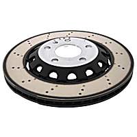8W0-615-601 G Rear, Driver or Passenger Side Brake Disc