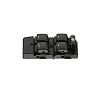 DS-2140 Front, Driver Side Standard Series Window Switch Black 6 Buttons