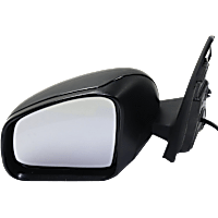 Driver Side Mirror, Power, Manual Folding, Heated, Textured Black, No Signal Light, No Memory, No Puddle Light, No Auto-Dimming, No Blind Spot Feature