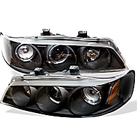 5010698 Driver and Passenger Side Headlight, With bulb(s), Halogen