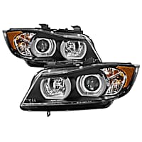 5083838 Driver and Passenger Side HID/Xenon Headlight, Without bulb(s), Clear Lens, Black Interior, Signature Series