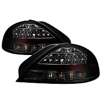 5084309 Driver and Passenger Side LED Tail Light, With bulb(s), Smoked Lens, Black Interior