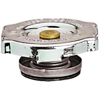 10234 Radiator Cap - Round, 18 lbs., Polished, Steel, Sold individually