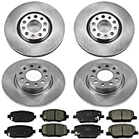 00OEREP73 Front and Rear Brake Disc and Pad Kit, SureStop OE Replacement