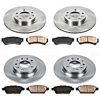 0OEREP20 Front and Rear Brake Disc and Pad Kit, SureStop OE Replacement