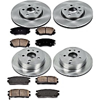 16OEREP55 Front and Rear Brake Disc and Pad Kit, SureStop OE Replacement