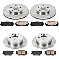 22OEREP28 Front and Rear Brake Disc and Pad Kit, SureStop OE Replacement