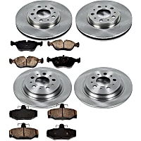 36OEREP27 Front and Rear Brake Disc and Pad Kit, SureStop OE Replacement