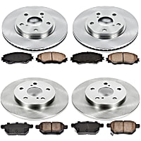 41OEREP41 Front and Rear Brake Disc and Pad Kit, SureStop OE Replacement