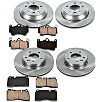 45OEREP57 Front and Rear Brake Disc and Pad Kit, SureStop OE Replacement
