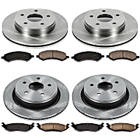 64OEREP21 Front and Rear Brake Disc and Pad Kit, SureStop OE Replacement