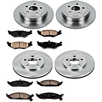 77OEREP16 Front and Rear Brake Disc and Pad Kit, SureStop OE Replacement