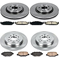 84OEREP55 Front and Rear Brake Disc and Pad Kit, SureStop OE Replacement