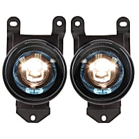 Front, Driver and Passenger Side Fog Light, With bulb(s), Halogen