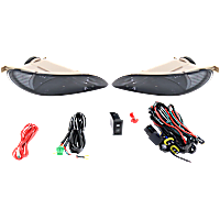 Front, Driver and Passenger Side Halogen Fog Light, With bulb(s), OE Replacement