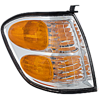 Front, Passenger Side Turn Signal Light, With bulb(s), Halogen, Double Cab, with Production Date Up to August 2004