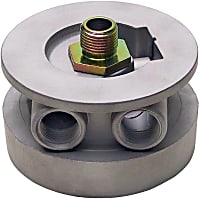1322 Oil Filter Adapter - Natural, Aluminum, Direct Fit
