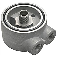 1350 Oil Filter Adapter - Natural, Aluminum, Direct Fit