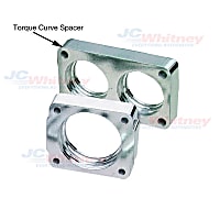 2566 Throttle Body Spacer - Natural, Aluminum, Direct Fit, Sold individually