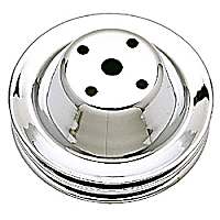 9605 Water Pump Pulley - Chrome, Chrome, Direct Fit, Sold individually