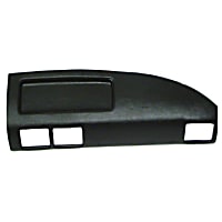 1124 Dash Cover, Black, Molded; Overlay Over Factory Dash, Dash Cap Series