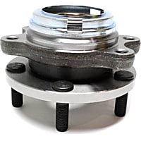 HA590125 Front, Driver or Passenger Side Wheel Hub, 5 Lugs, With Bearing, AWD, Timken OE Replacement