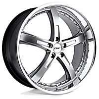 1780JAR205114S76 Aluminum Silver Wheel, 17 in. X 8 in., 5 x 4.5 in. Bolt Pattern