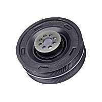 06E105251F APA/URO Parts Crankshaft Pulley Crankshaft Pulley - Black, Elastomer and Steel, Multi-groove, Direct Fit, Sold Individually